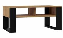 Kohvilaud Top E Shop Modern 2P, 90 x 58 x 50 cm, tamm/must
