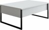 Kohvilaud Kalune Design Luxe, 60 x 90 x 40 cm, valge/must