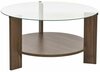 Kohvilaud Nordure Clara, 75 x 75 x 40 cm, pähkel