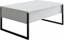 Kohvilaud Kalune Design Luxe, 60 x 90 x 40 cm, valge/must