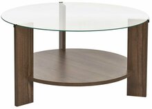 Kohvilaud Nordure Clara, 75 x 75 x 40 cm, pähkel