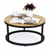 Diivanilaud ModernHome, 60 x 60 x 31.5 cm, must/pruun