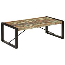 Kohvilaud, 120 x 60 x 40 cm, taastatud puit, mitmevärviline