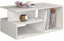 Kohvilaud Top E Shop Prima BIEL, 90 x 51 x 43 cm, valge