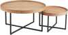 Diivanilaua komplekt Home4you Music, 2 tk, D50 x H55, D70 x H46, tamm