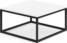 Diivanilaud ADRK Furniture Belten, 65 x 65 x 33 cm, valge/must