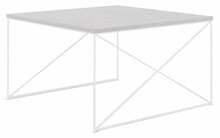Kohvilaud ADRK Furniture Nelia, 75 x 75 x 43 cm, liiv/valge