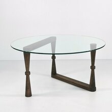 Diivanilaud Kalune Design Yuvarlak S301, 80 x 80 x 41 cm, pähkel