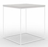 Kohvilaud ADRK Furniture Adina, 40 x 40 x 43 cm, valge/hall