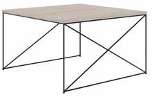 Kohvilaud ADRK Furniture Nelia, 75 x 75 x 43 cm, pruun/must