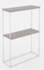 Konsoollaud ADRK Velo, 20 x 60 x 80 cm, valge/hall