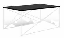Kohvilaud ADRK Furniture Dante, 100 x 60 x 43 cm, valge/must