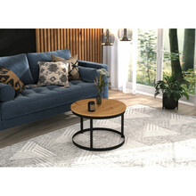 Diivanilaud ADRK Furniture Rinen, 55 x 55 cm, pruun/must