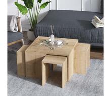 Kohvilaud Kalune Design Ortanca, 60 x 37 x 60 cm, tamm