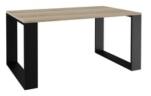 Diivanilaud Topeshop Modern, 90 x 58 x 50 cm, must/sonoma tamm