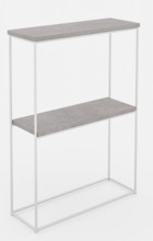 Konsoollaud ADRK Velo, 20 x 60 x 80 cm, valge/hall