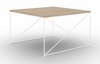 Kohvilaud ADRK Furniture Nelia, 75 x 75 x 43 cm, pruun/valge