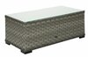 Aialaud Home4you Geneva, 105 x 51 x 39 cm, hall, alumiiniumraam plastikpunutisega