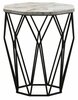 Kohvilaud Kalune Design Sofya Marble, 46 x 46 x 57 cm, valge/must/beež