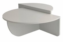 Kohvilaud Kalune Design Podium, 30 x 90 x 35 - 60 cm, valge