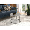 Kohvilaud ADRK Furniture Noel, 55 x 55 x 37 cm, hall/must