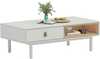 Diivanilaud Home4you Iris, 120 x 60 x 40 cm, valge