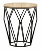 Kohvilaud Kalune Design Sofya, 46 x 46 x 57 cm, tamm/must