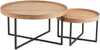 Diivanilaudade komplekt Home4you Music, tamm, 2 tk, 60 x 38 cm, 90 x 46 cm