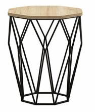 Kohvilaud Kalune Design Sofya, 46 x 46 x 57 cm, tamm/must