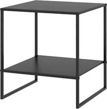 Diivanilaud Homcom, 40 x 40 x 45 cm, must, 1 riiuliga