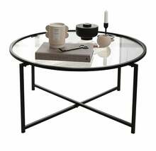 Kohvilaud Kalune Design Sun S403, 83 x 83 x 40 cm, must