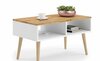Kohvilaud ADRK Furniture Sana, 90 x 50 x 55 cm, valge/tamm