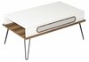 Diivanilaud Kalune Design Ekol, pruun/valge, 105 x 56 x 45.8 cm