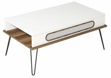 Diivanilaud Kalune Design Ekol, pruun/valge, 105 x 56 x 45.8 cm