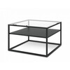 Diivanilaud Eltap Linze, 75 x 75 x 45 cm, must
