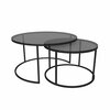 Kohvilaudade komplekt Kalune Design Tokyo, 80 x 80 x 45 cm, must, 2 tk
