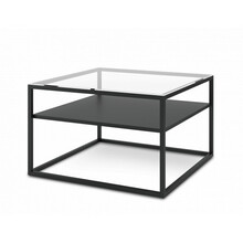 Diivanilaud Eltap Linze, 75 x 75 x 45 cm, must
