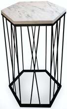 Kohvilaud Kalune Design Cetrus Marmo, 40 x 35 x 62 cm, valge/hall