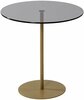 Kohvilaud Kalune Design Chill-Out, 50 x 50 x 50 cm, kuldne/tumehall
