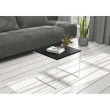 Diivanilaud ADRK Furniture Elena, 50 x 50 x 45 cm, must/valge