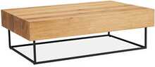 Diivanilaud Home4you Bronte, 120 x 80 x 40 cm, tamm/must