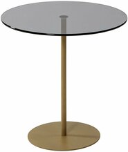 Kohvilaud Kalune Design Chill-Out, 50 x 50 x 50 cm, kuldne/tumehall