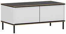 Kohvilaud Kalune Design Imaj, 90 x 45 x 40 cm, valge/must
