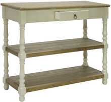 Abilaud Home4you Samira, 97 x 35 x 80,5 cm, valge/pruun