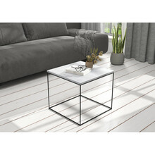 Kohvilaud ADRK Furniture Elena, 50 x 50 x 45 cm, hall/must
