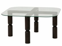 Kohvilaud Kalune Design Kei, 80 x 80 x 40 cm, antratsiit