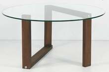 Diivanilaud Kalune Design Yuvarlak S300, 80 x 80 x 41 cm, pähkel