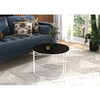 Kohvilaud ADRK Furniture Noel, 55 x 55 x 37 cm, must/valge