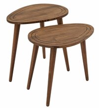 Kohvilaudade komplekt Kalune Design Sweet, 33 x 50 x 48-52 cm, pähkel, 2 tk