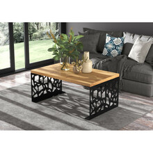 Kohvilaud ADRK Furniture Semara, 100 x 60 x 45 cm, pruun/must